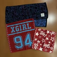 엑스걸 XGIRL X-girl 핸드 타올 머플러 타월 3장