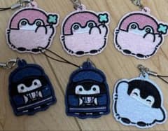 なか卯 コウペンちゃん 刺繍ストラップ 6個セットのサムネイル