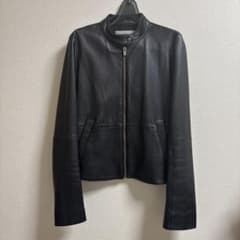 セオリーリュクス ライダース レザージャケット 黒 ブラック 38号