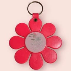 広告入フラワーキーリング／70’s／7個／US VINTAGE 広告入フラワーキーリング／70's／7個／US VINTAGE