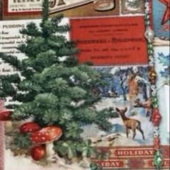 レア モダ moda クリスマスフェア コラージュ 生地 ハギレ - メルカリ