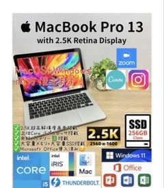 MacBook本体 Office 2024 MacBook Pro13 SSD Windows11 Office2024 MacBook Pro13 Windows11 256GB - メルカリ