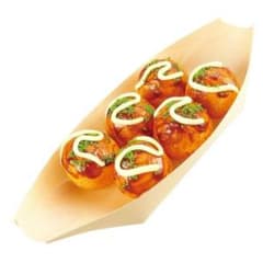 食品サンプル　たこ焼き 5個 舟形容器　フードサンプルのサムネイル