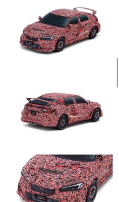 引越の為最終値下げ(説明書付・新品)ホンダシビックタイプR ペーパークラフトのサムネイル