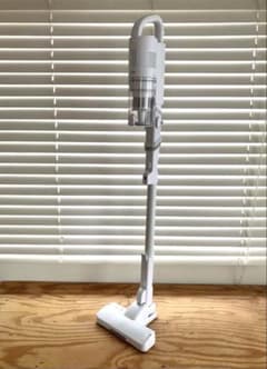 SHOJIKI スティッククリーナー 本体 ホワイト 掃除機 予備バッテリー付