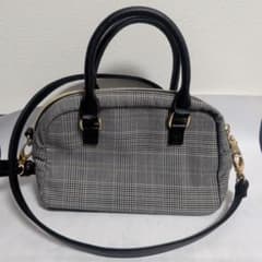 grove グレンチェック 2WAY ショルダーバッグ - メルカリ