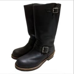 美品 ゲッタグリップ エンジニアブーツ 黒 UK5 24 スチールトゥ ミドル丈 希少】ゲッタグリップ エンジニアブーツ スチールトゥ UK5 Y2K 美品