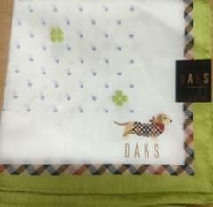 DAKS ダックス ハンカチ ダックスフンド柄 グリーン - メルカリ