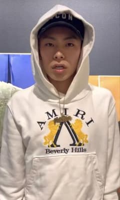 tee shyne着用」AMIRIアミリパーカー | Mercari