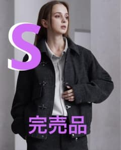 clel ウール ブレンド ヘリンボーン ツイード ファイヤーマン ブルゾン