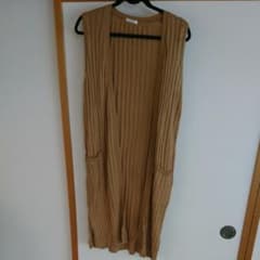 ニットロングジレ　ベストのサムネイル