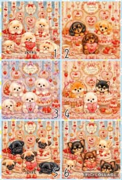 5/6♡わんちゃん♡パネル♡ハンドメイド♡ - メルカリ