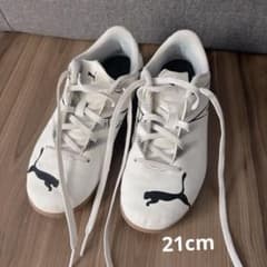 PUMA プーマ フットサルシューズ 21cm ホワイト サッカー 室内用のサムネイル