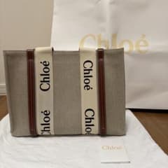 【Meru.さま専用】Chloé リネン製WOODYトートバッグ ミディアム Meru.さま専用】Chloé リネン製WOODYトートバッグ ミディアム | Mercari