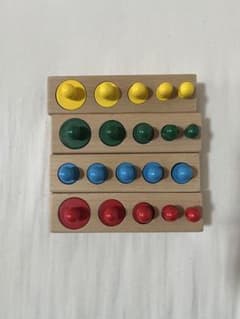木製 知育玩具 色分け 積み木のサムネイル
