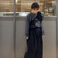 今期 ニコアンド フリルチュールプルオーバー マルチウェイ ブラック 黒 シアーのサムネイル