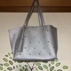 BEAMS HEART トートバッグ シルバーのサムネイル
