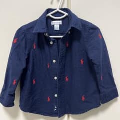ラルフローレン総柄シャツネイビーのサムネイル