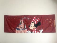 上海ディズニー　ミニーマウス タペストリー　ベッドスローのサムネイル