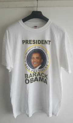 バラク・オバマ　Tシャツ　Lサイズ　古着のサムネイル
