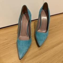 GUCCI スエード パンプス ターコイズブルーのサムネイル