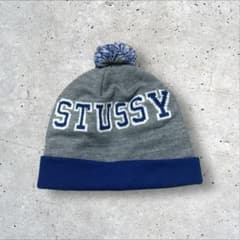 old stussy ボンボンニット帽 金タグ - メルカリ