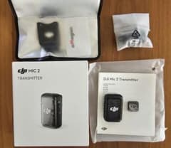 【ほぼ未使用】DJI Mic 2 トランスミッター 本体　新品シリコンケース付きのサムネイル