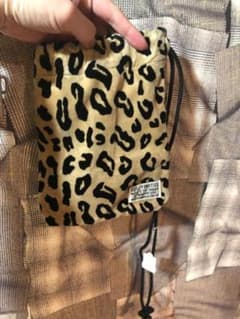 WACKO MARIA ワコマリア 巾着バッグ レオパード ベロア - メルカリ