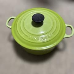 Le Creuset ココットロンド フルーツグリーン20cm ホーロー鍋 - メルカリ