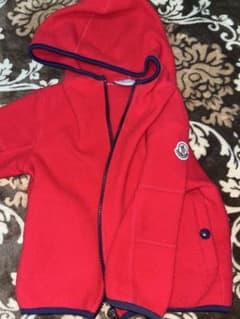 MONCLER フリースパーカー レッド 80cmのサムネイル