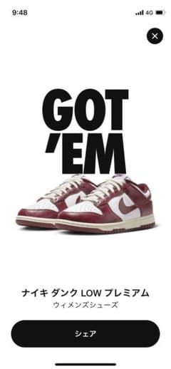 定価以下　NIKE ダンク ロー  DUNK LOW PRMのサムネイル
