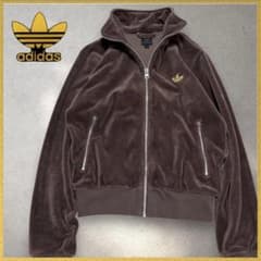 【希少】アディダス リバプールFC 刺繍ロゴ ベロア トラックジャケット 00s adidas リバプールロゴ刺繍 ベロアトラックジャケット アディダス