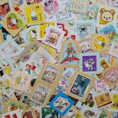 使用済み切手　キャラクターのサムネイル
