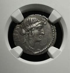 NGC chVF 共和政ローマ ブルータス デナリウス銀貨 - メルカリ