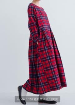 メルロー チェック 赤 ワンピース 新品のサムネイル