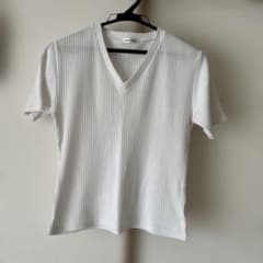 DREA my MINK Vネック リブTシャツ ホワイトのサムネイル