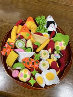 ハンドメイド　フェルト製おままごと セット 食育のサムネイル
