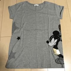 イーハイフン×ミッキーレオパード柄ギターTシャツ