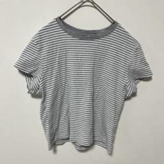 ユニクロ　ミニT ボーダー　グレー