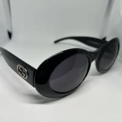 GUCCI GG2400NS サングラス オーバル GGロゴ ブラック - メルカリ