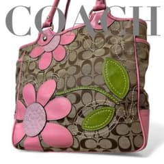 バッグ Coach Flower Patchwork Tote Bag pink y2k Coach Flower Patchwork Tote Bag pink y2k - メルカリ