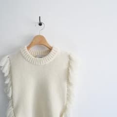 HYKE / FRINGE SWEATER VEST / 232-11332 - メルカリ