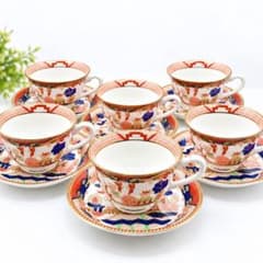 【極美品】NIKKO 錦山水 ダブルフェニックス カップ＆ソーサー 6客セットのサムネイル