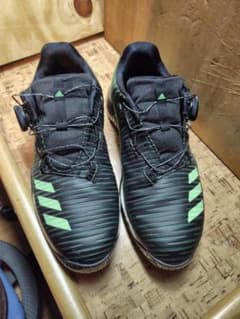 adidas ゴルフシューズ ブラック/グリーンのサムネイル