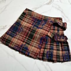 レア ヴィヴィアンウエストウッド ミニラップスカート チェック 