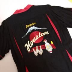 ボウリングシャツ　ヒューストン　houston　刺繍　古着のサムネイル