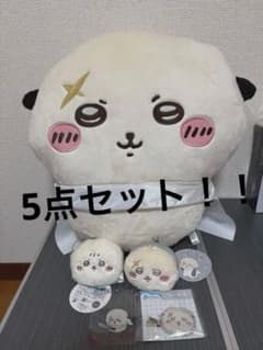 봉제 인형 린린 오카오 마스코트 헤어 클립 이마구치 라코 5 점 세트