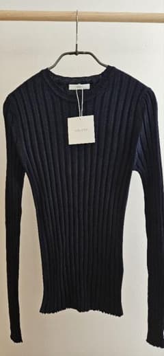 YONFA ヨンファ コットンカシミヤリブニット ネイビー 新品未使用品