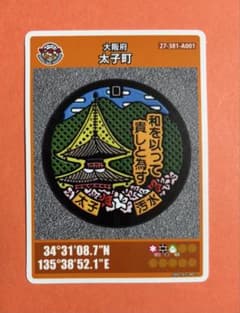 001マンホールカード 大阪府太子町 - メルカリ