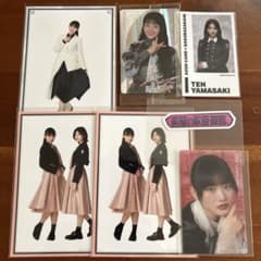 櫻坂46 山﨑天 まとめ売り チェキ風カード クリアカード ステッカー等